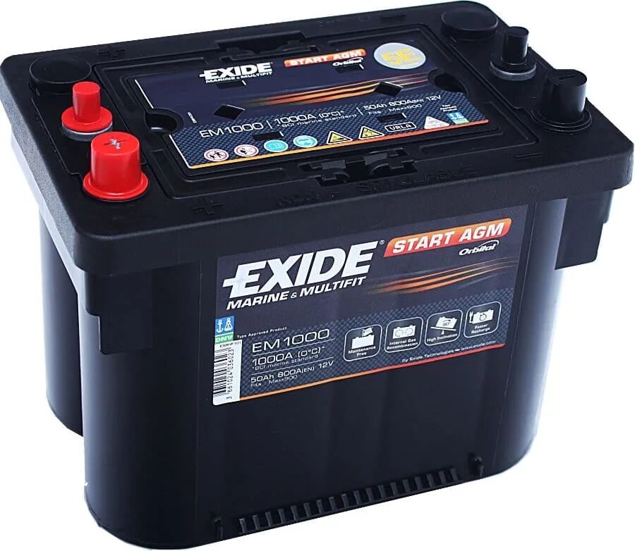 Аккумулятор с цифровым дисплеем. Exide start agm em1000. exide marine agm em1000 50 ач. аккумулятор exide 50ah. аккумулятор 1000 exide.