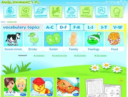 Topic vocabulary