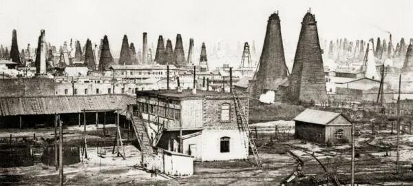 Керосиновый завод в баку 1863. Нефтедобыча в баку 19 век. Балаханы баку. Балаханы баку. Сураханы азербайджан.