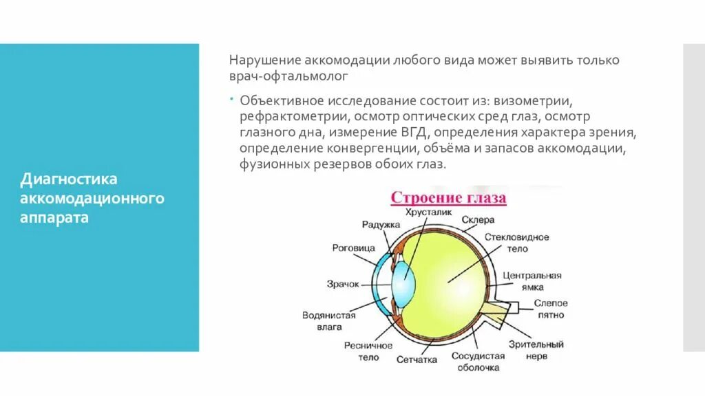 Заболевания аккомодации. Диагностика нарушения аккомодации. Нарушения аккомодации презентация. Аккомодация хрусталика. Диагноз нарушение аккомодации.