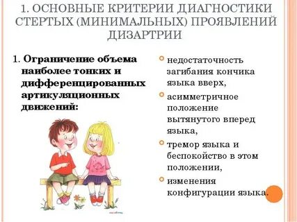 Коррекция стертой дизартрии у дошкольников