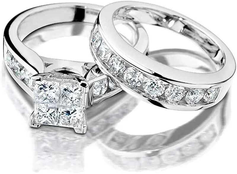 Обручальные кольца с бриллиантами фото Anillos de boda Wedding rings, Wedding ring collections, Rings