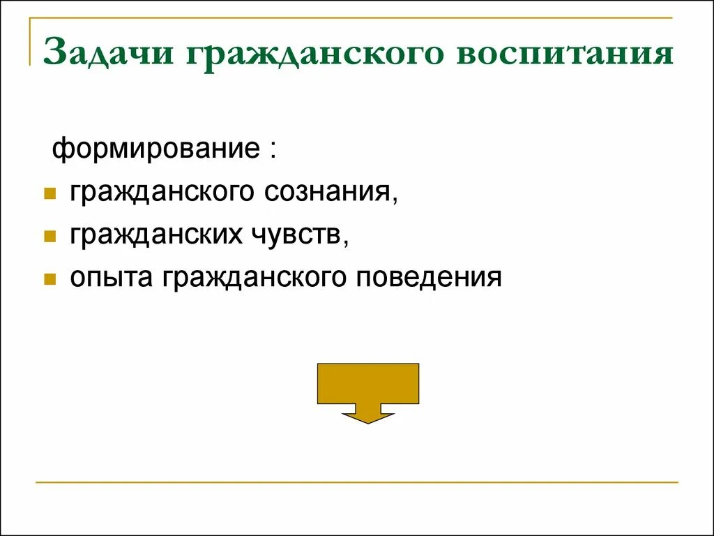 Формирование гражданских чувств