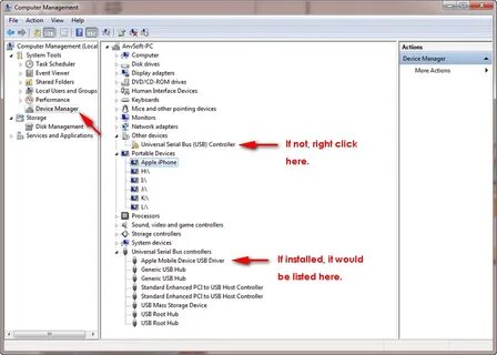 Драйвер apple mobile device usb driver