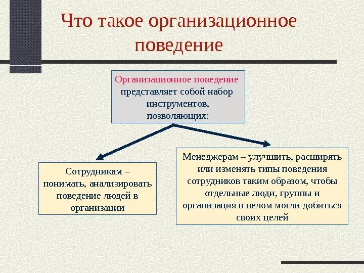 Организационное поведение. Психология организационного поведения. Организационное поведение–э. Типы организационного поведения. Индивидуальное поведения в организации