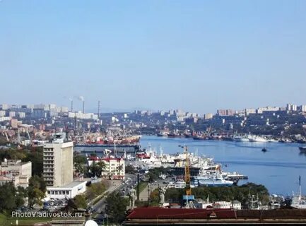 Владивосток расположен на берегу