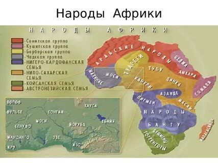 Языки племен африки