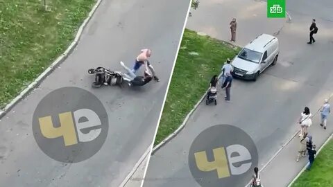 Мужик напал на детей