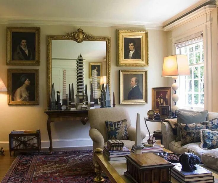 Tour an Extravagant, Fully Bedecked Georgian Manor at Christmas Georgian interio
