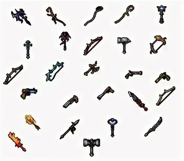 Weapon sprites