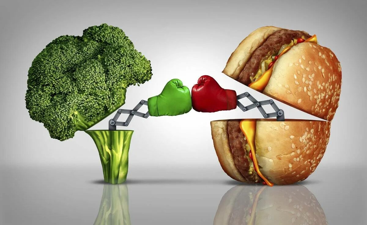 Жизненно необходимыми продуктами. Здоровая и нездоровая еда. Вредная и полезная пища. Вредная еда. Правильное и неправильное питание.