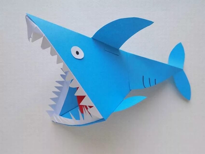 Оригами морской. Поделка акула. Поделки из бумаги. Акула поделка для детей. Поделка рыба из бумаги.