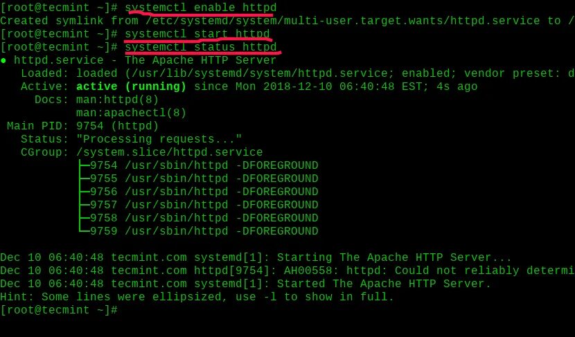 Status processing