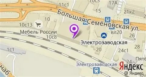 Большая семеновская на карте москвы