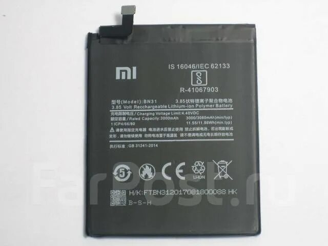 Аккумуляторная батарея для Xiaomi Redmi Note 5a bn31. Redmi Note 5 батарея. Redmi 5 аккумулятор. АКБ Xiaomi mi a1.