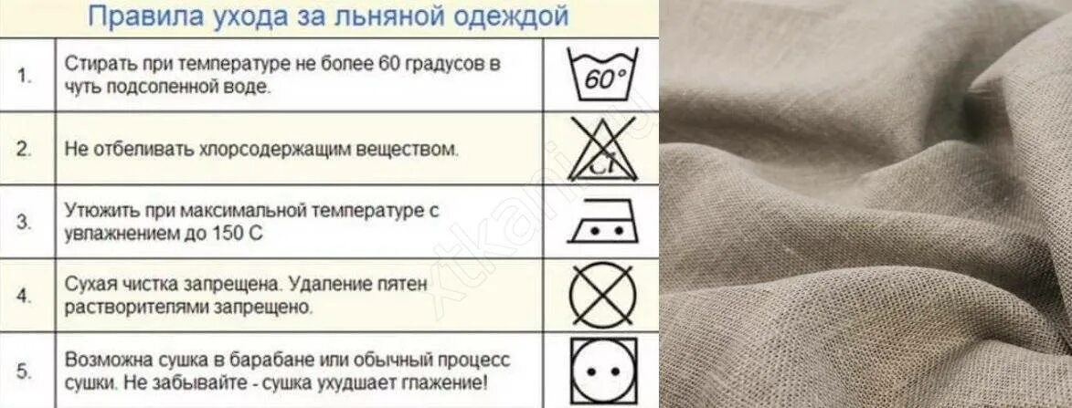 Как ухаживать за тканью. Значки для стирки льняной одежды. Символы по уходу за одеждой из хлопчатобумажных и льняных тканей. Как стирать лен.