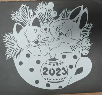 Вытынанки на новый год 2025