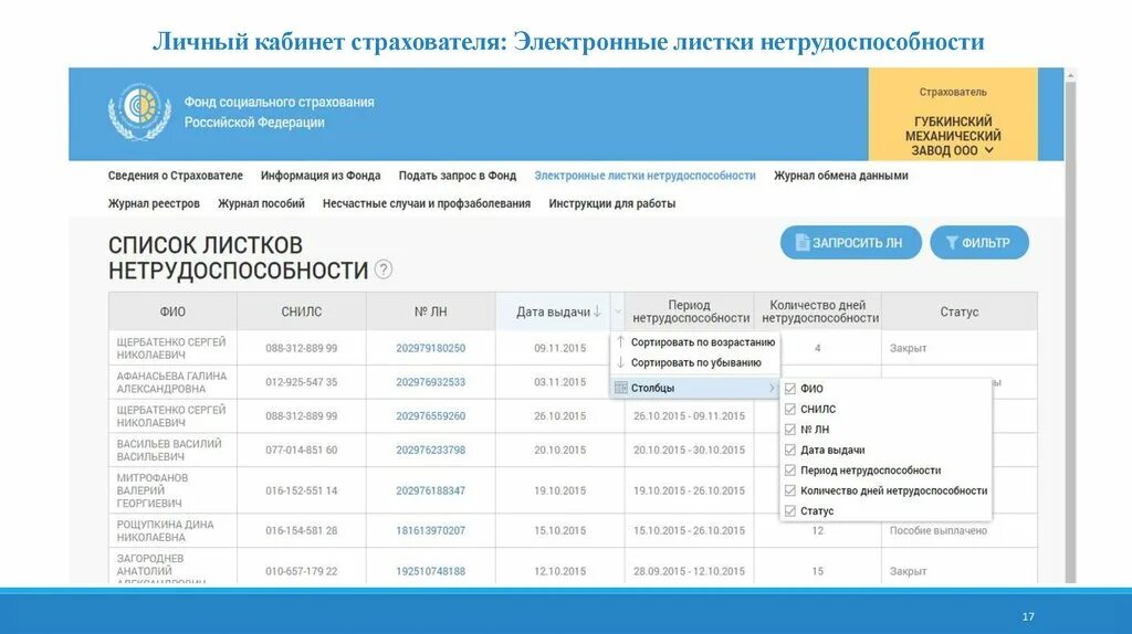 Фонд по больничным листам телефон