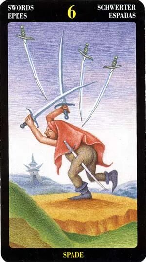 6 мечей таро уэйта. 6 мечей таро уэйта. Таро шестерка мечей ведьма. Карта таро 6 мечей. Значение карты таро 6 мечей.