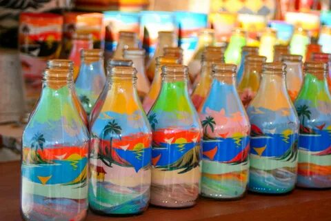Песок в бутылке