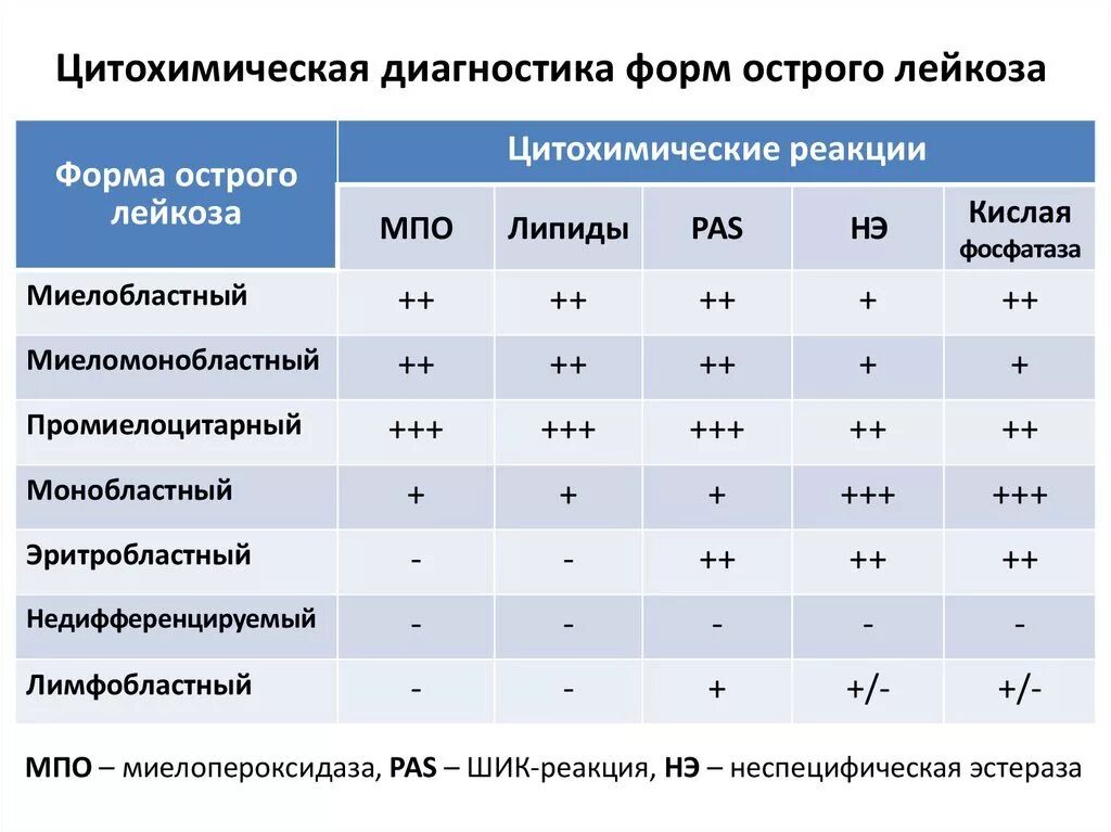 Заболевание крови диагноз. Исследования при остром лейкозе. Цитохимические реакции при остром лейкозе. Цитохимические исследования при лейкозах. Диагностические критерии острого лейкоза.