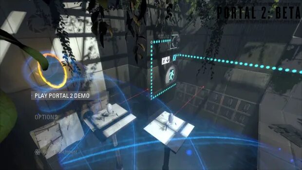 Portal menu. Portal 2 main menu. портал 2 главное меню. portal 2 demo. портал 2 бета.
