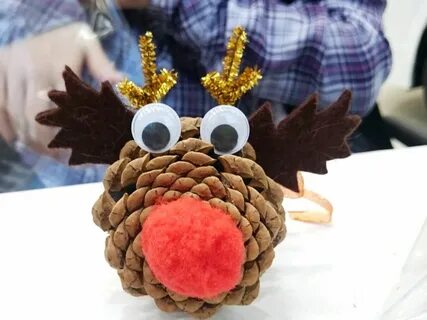 Сделать поделку из шишки еловой