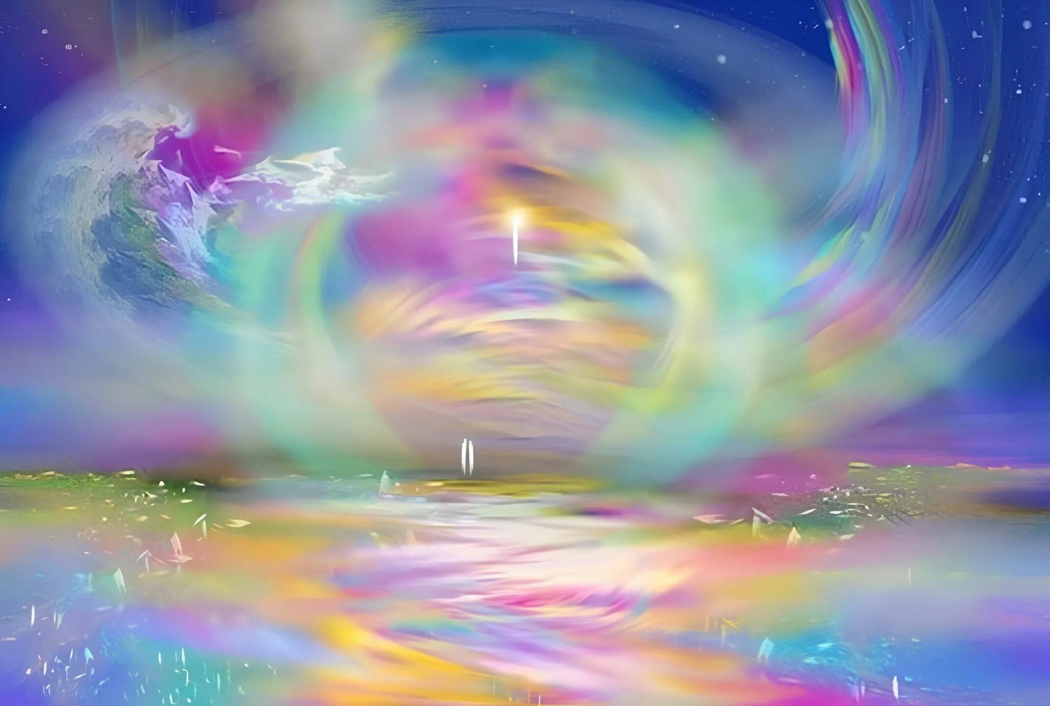 Энергетические картины Елены Саппа. Разноцветная Радуга. Радужные мечты. Радужные картины.