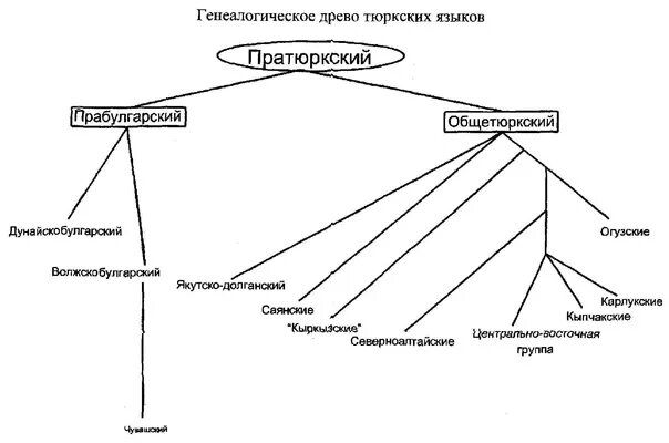 Тюркские языки языковая группа