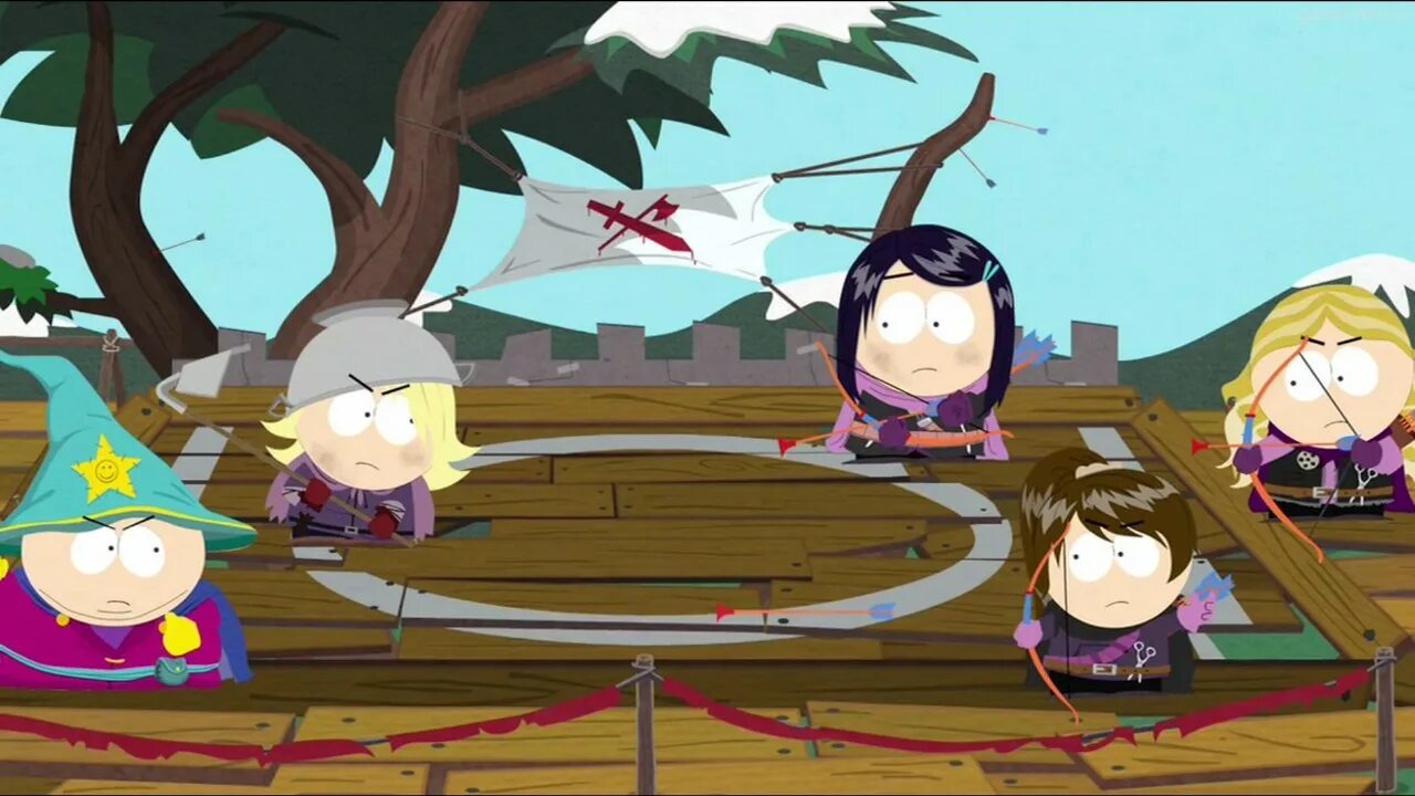 Here are the stick. South Park (игра). Саус парк игра. КАРТМАН Южный парк Скриншоты. Южный парк палка истины эльфы.