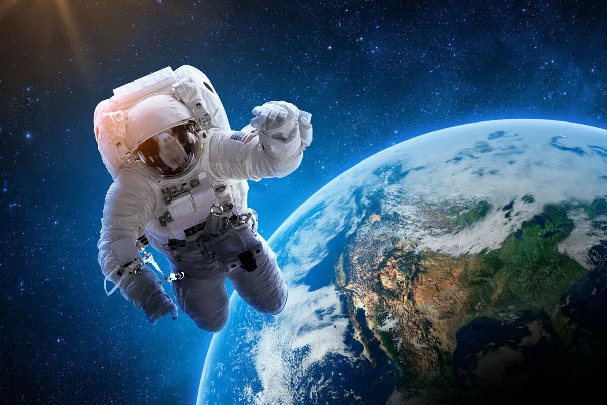 Космонавт на планете. Космонавт арт. Современная космонавтика. Освоение космоса. Exploring space.