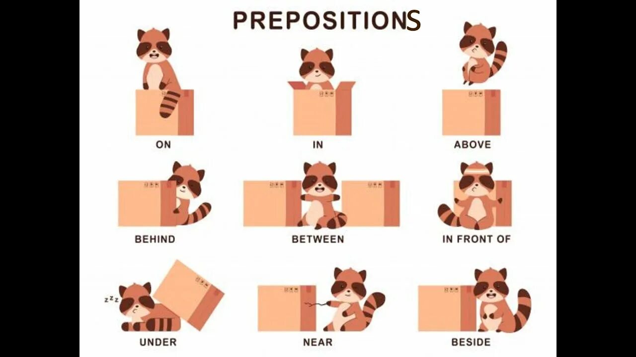 Prepositions with make. Prepositions of place.