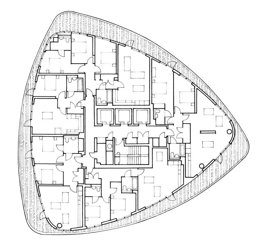 Архитектурный план. План офисного здания. План этажа небоскреба. Planning for a building