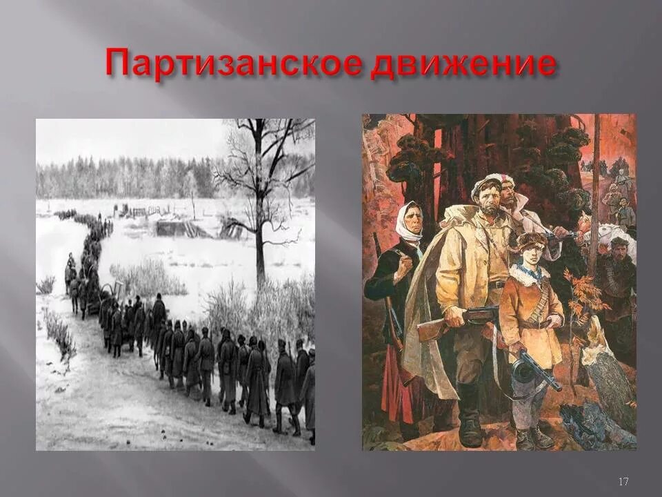 Формирование партизанского движения