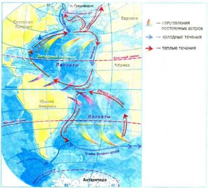 Укажите холодное течение. Климат Атлантического океана карта. Карта течений Атлантического океана. Течения Атлантического океана теплые и холодные. Северное пассатное течение на карте Атлантического океана.