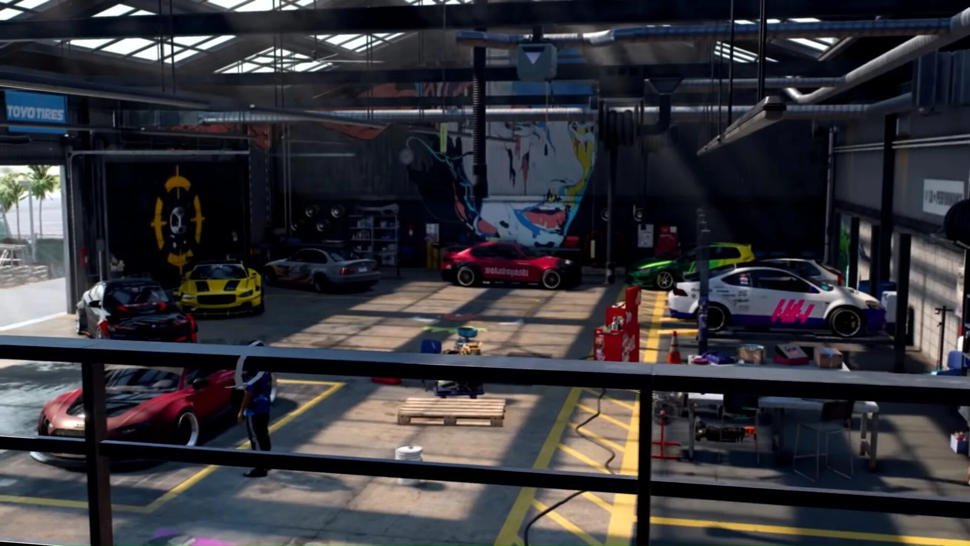 Гараж need for speed. Заброшенный торговый центр nfs heat. nfs heat гараж. need for speed heat игра. nfs 2015 garage.