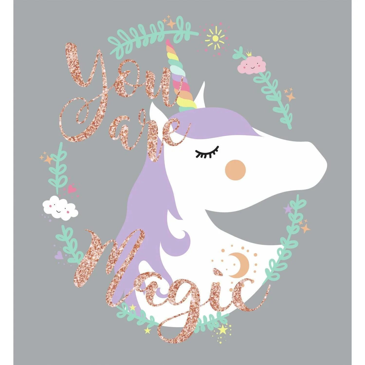 Unicorn magic. Единороги и магия. magic единорог. рисунок на стене единорог. постер единорог в детскую.