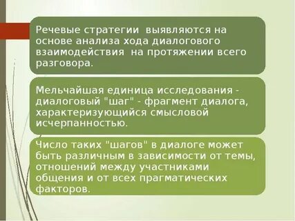 Стратегии речевой коммуникации