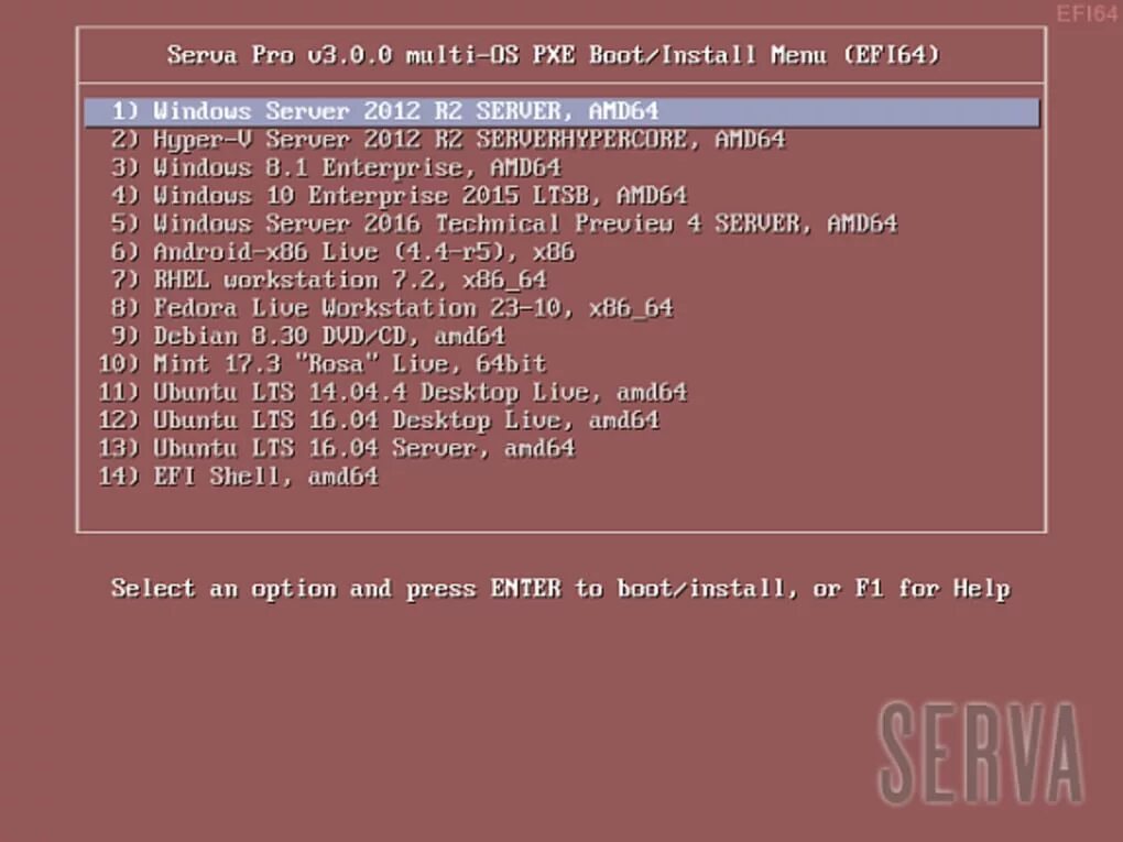 PXE сервер. Ubuntu Server !"Boot/EFI". Tiny PXE Server Ubuntu. No DHCP or PROXYDHCP.