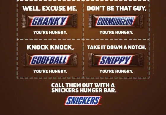 Переведи hungry. Snickers you re not you when you re hungry. Слоган Сникерс на английском. Сникерс 2008 год реклама. Snickers Мем.