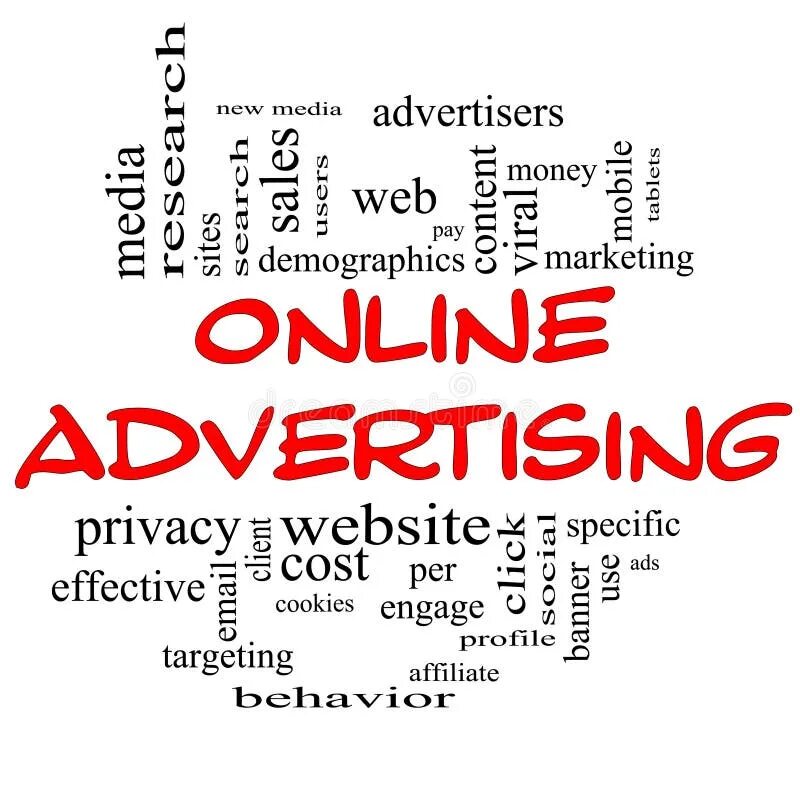 Ads websites. Advertising с текстом.