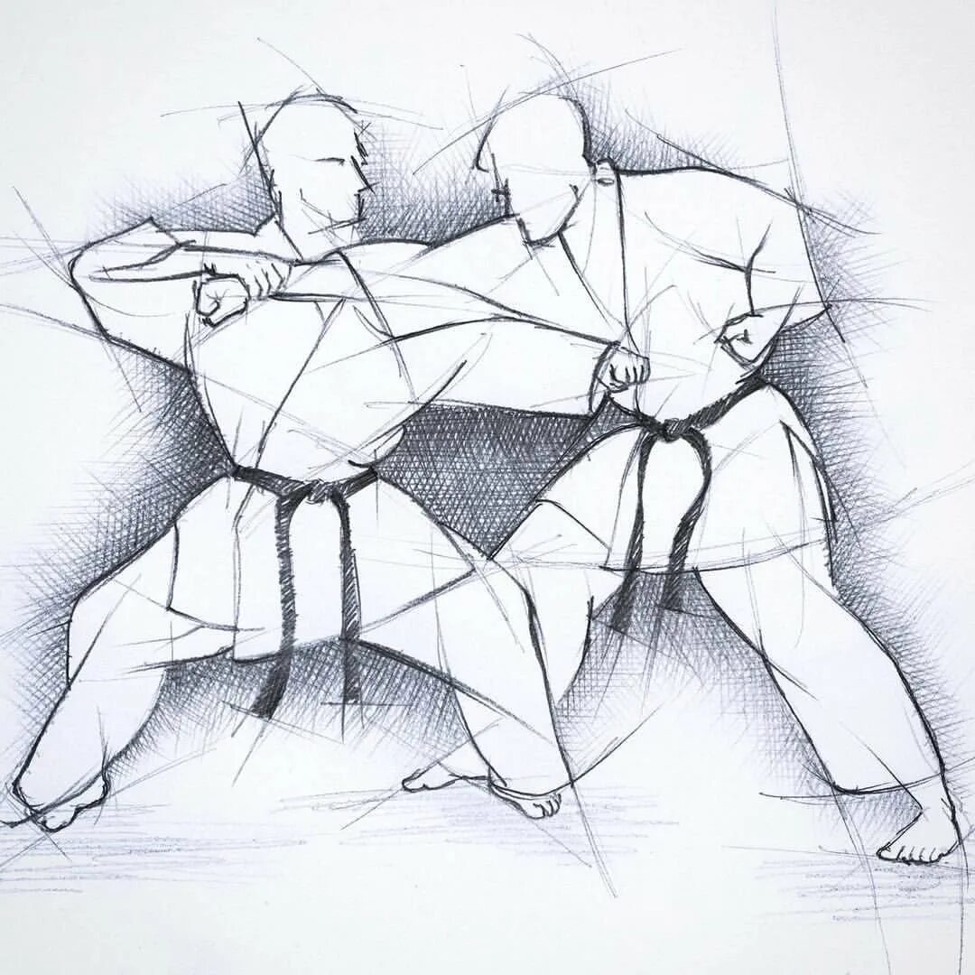 Борец в кимоно. Каратист. Легкие боевые искусства. Боевое каиатэ дзюаджитсу. Легкие боевые искусства.