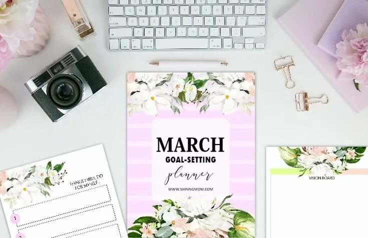 Работа цель на март. March Planner.