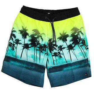 Зеленые детские шорты quiksilver