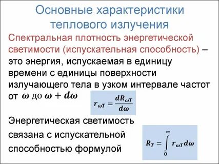 Тепловое излучение материал