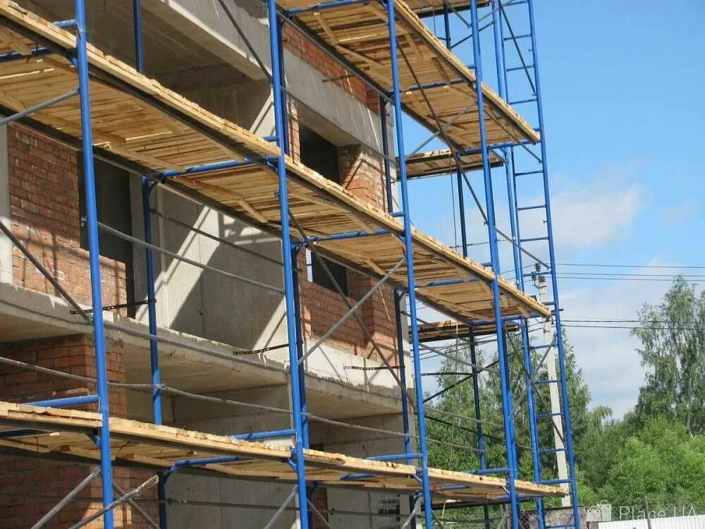 Магнитный пазл 27x18см."Строительные леса, стройка, леса" на холодильник - купит