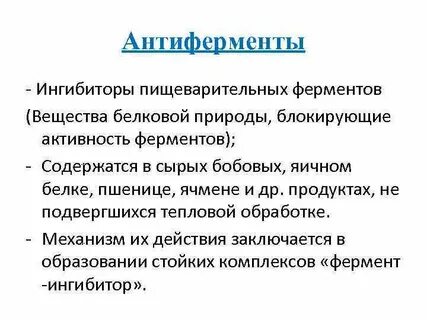 Почему наряду с пищеварительными ферментами