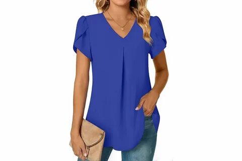 Anyally Blouse in Royal Blue, $28 (Save $6) .