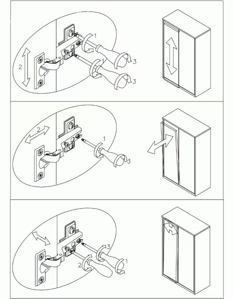 Как отрегулировать петли кухонных шкафов. Регулировка мебельных дверных петель. Регулировка петель мебельных дверок. Ркгулеровкамебкльных петель. Схема регулировки мебельных петель.