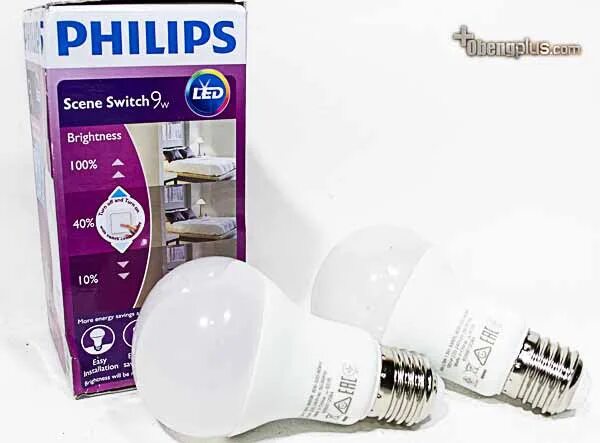 Scene Switch Philips. Светодиодные лампы е27, 9290012090, Philips SCENESWITCH 6,5w-1,5w, 6gm. Scene switch